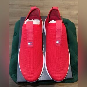Tommy Hilfiger Womens Aliah Red Sneaker